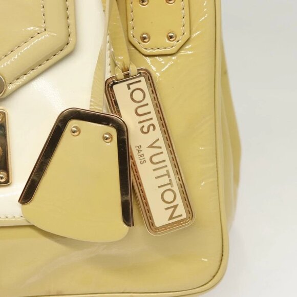 LOUIS VUITTON Vernis Cruise line Sac Picolour Hand Bag Beige - Picture 7 of 15